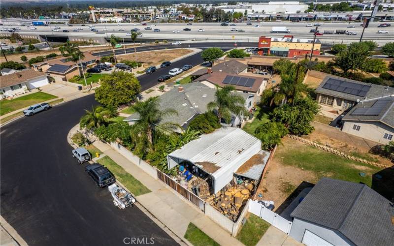 Aerial View w/ Visible RV Cover