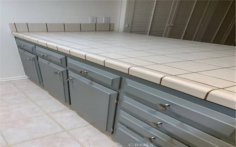 Newer Kitchen Cabinets with Tile Counters