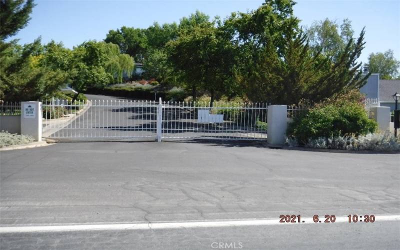 Entrance gate on Parkway