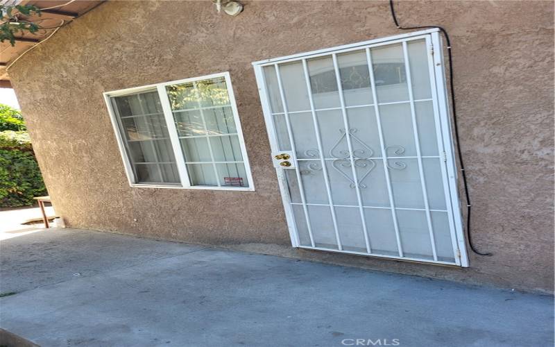 Back house entrance