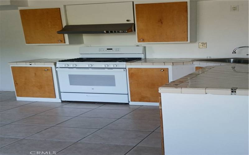 View of kitchen form dining area