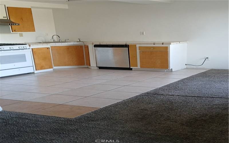 View of kitchen form living room