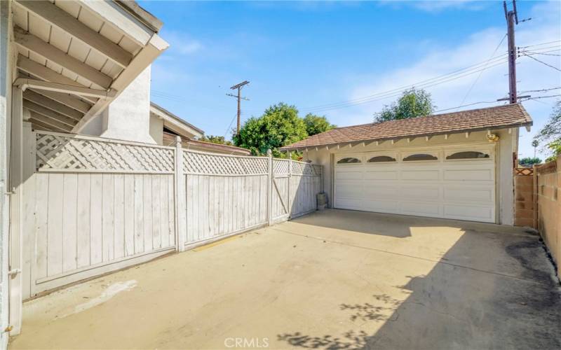 Two car detached garage