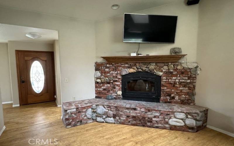 Fire place in living room