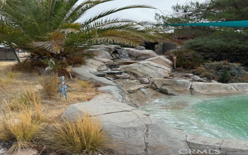 Water feature in back yard