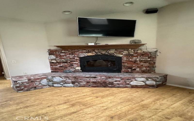 Fire place in living room