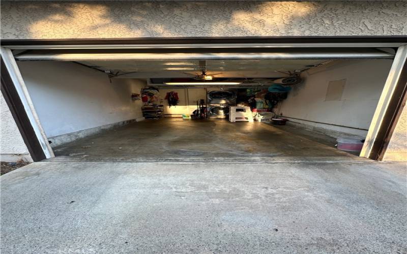 One car attached garage