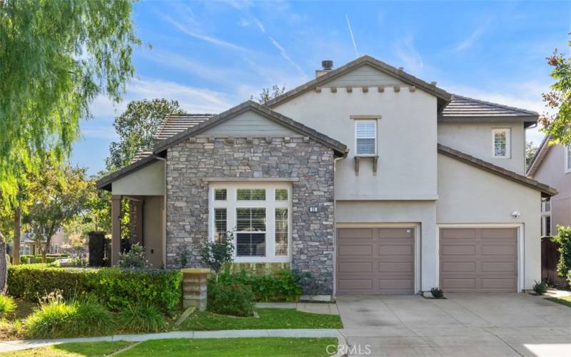 Beautiful 4 bedroom (1 downstairs) 3 bath, detached home with 2222 sq ft with upgrades, backyard, 2 car garage & driveway. With solar panels and prime corner lot in the heart of Ladera community.