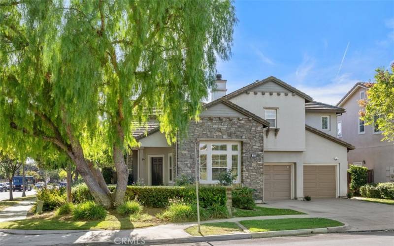 Beautiful 4 bedroom (1 downstairs) 3 bath, detached home with 2222 sq ft with upgrades, backyard, 2 car garage & driveway. With solar panels and prime corner lot in the heart of Ladera community.