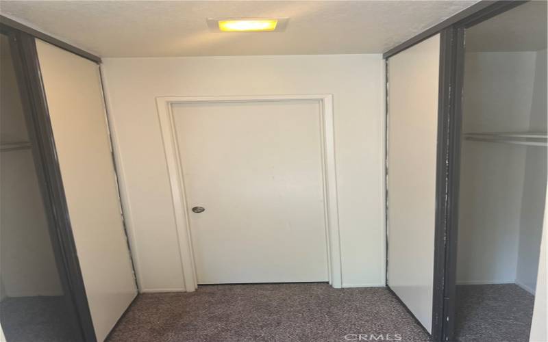 Double closets in Primary Bedroom