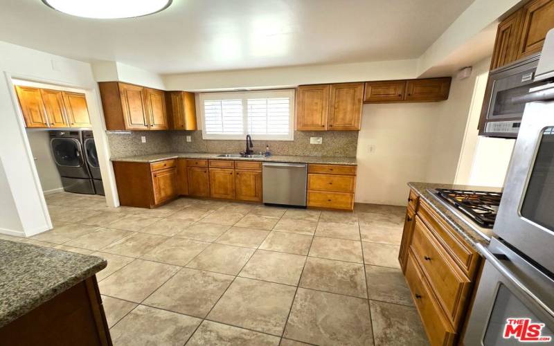 Spacious kitchen area.