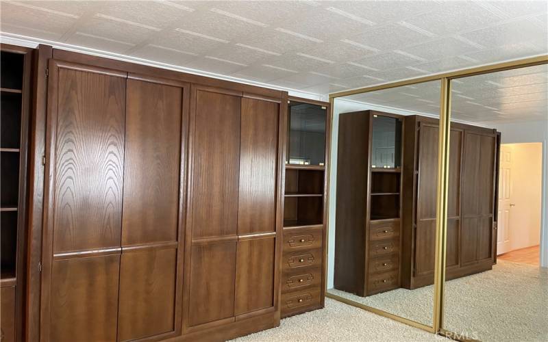 Guest bedroom with Murphy bed.