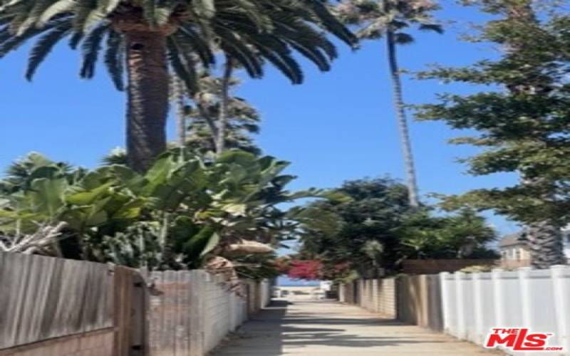 Walk-street to the beach, just off the patio!