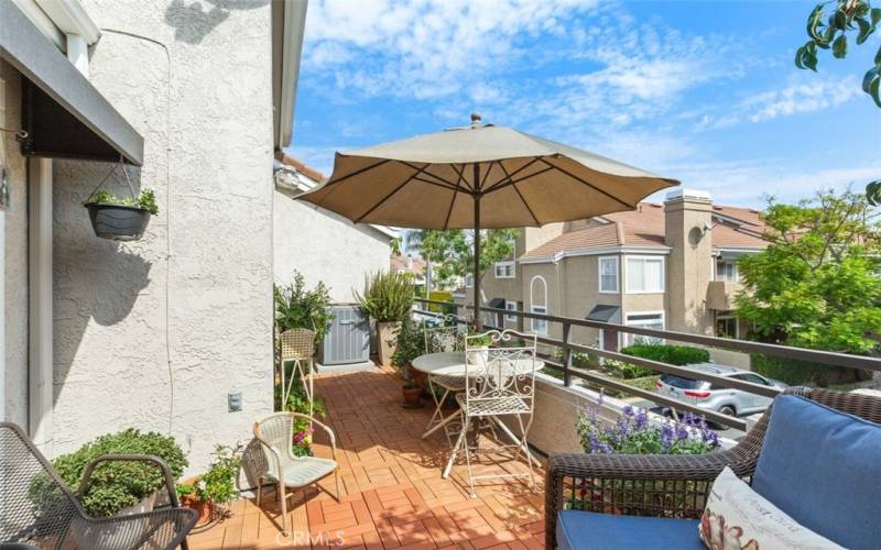 Patio balcony.