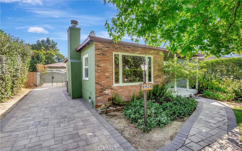 Long Driveway with Privacy Gate