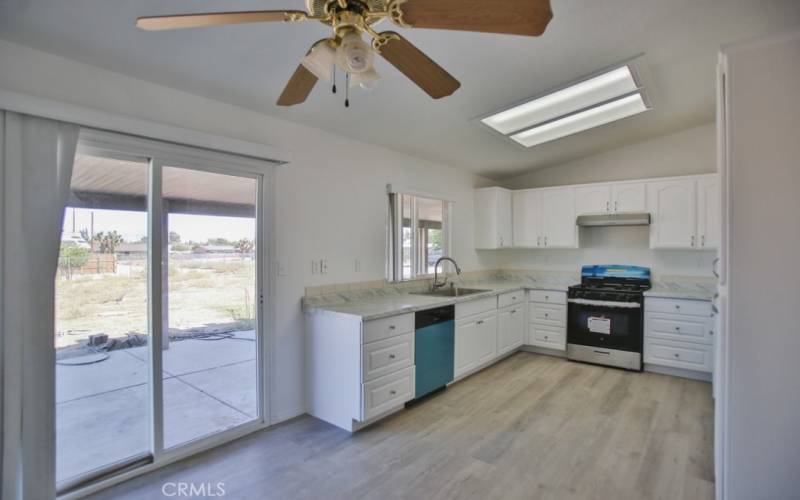 kitchen to back patio