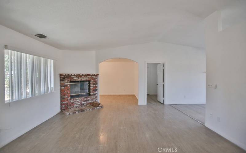 living room to bonus room and laundry room