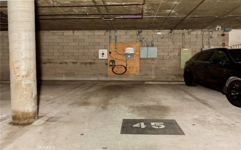 Designated parking space