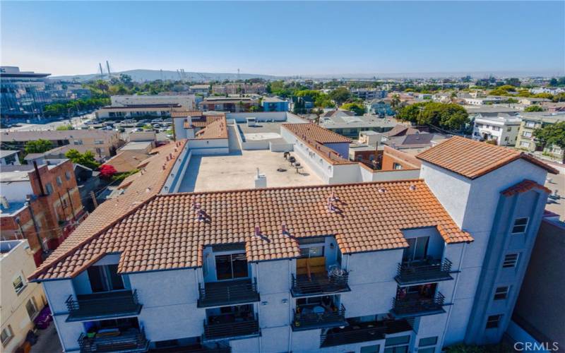 Rooftop with barbecue area.