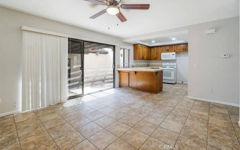 View of Kitchen from Dining Area