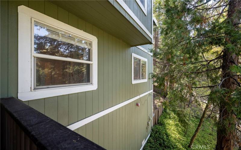 Guest bedroom, with private deck access