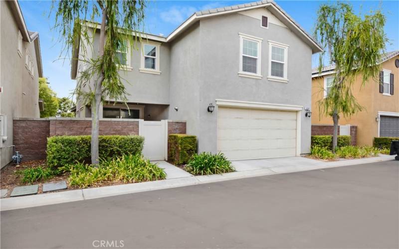 2 car garage with EV charger