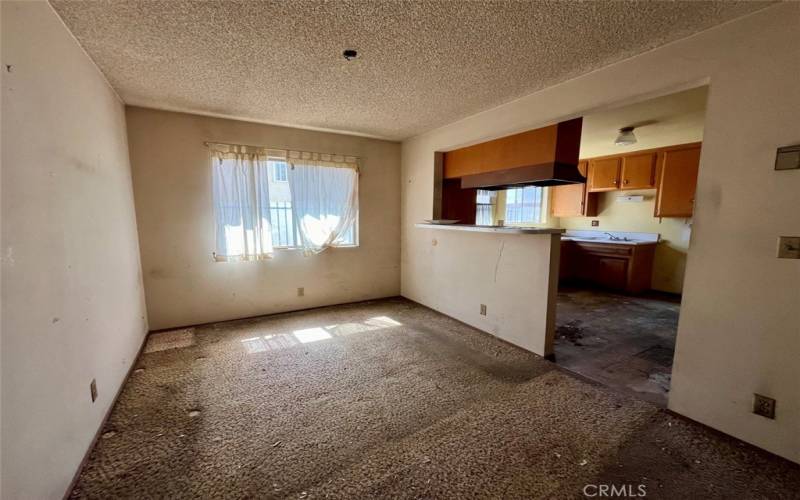 Downstairs dining area