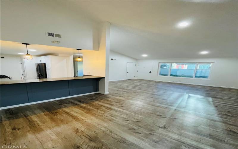 Dining area looking into front room