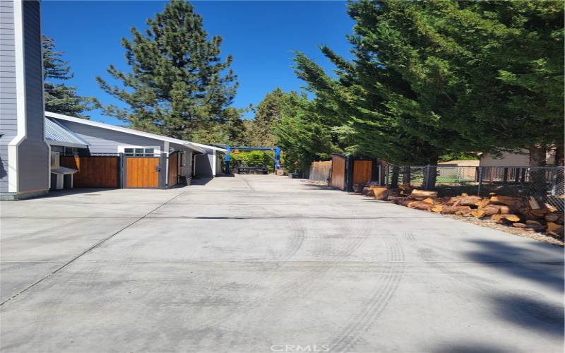 Full length driveway