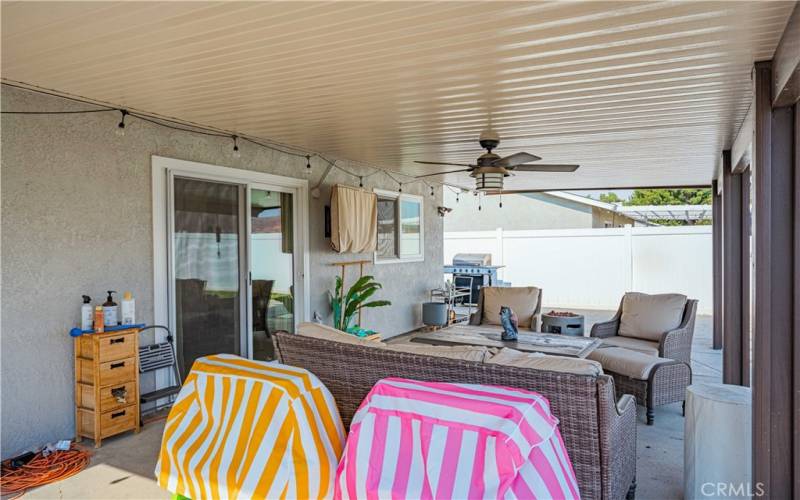 Back covered patio