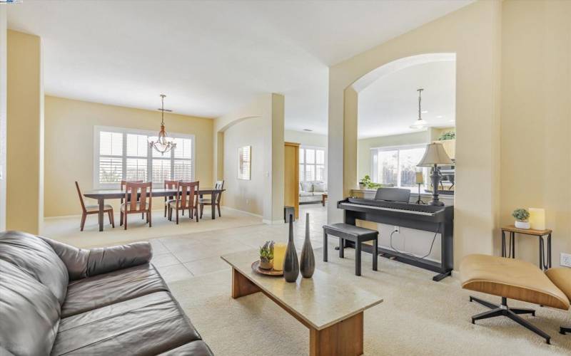 Living room and Dining area