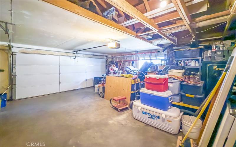 Plenty of room for storage in the two car garage with automatic door opener!