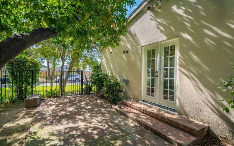 Side yard entrance to Bedroom #1