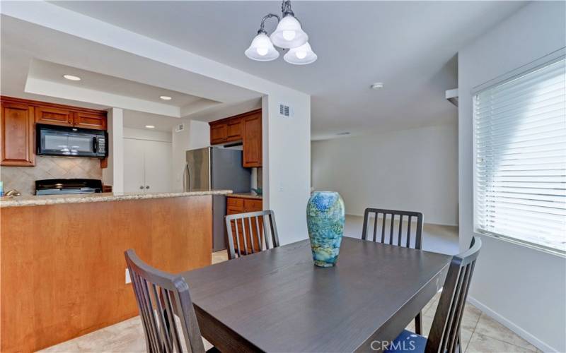 Dining Room facing kitchen and bar area