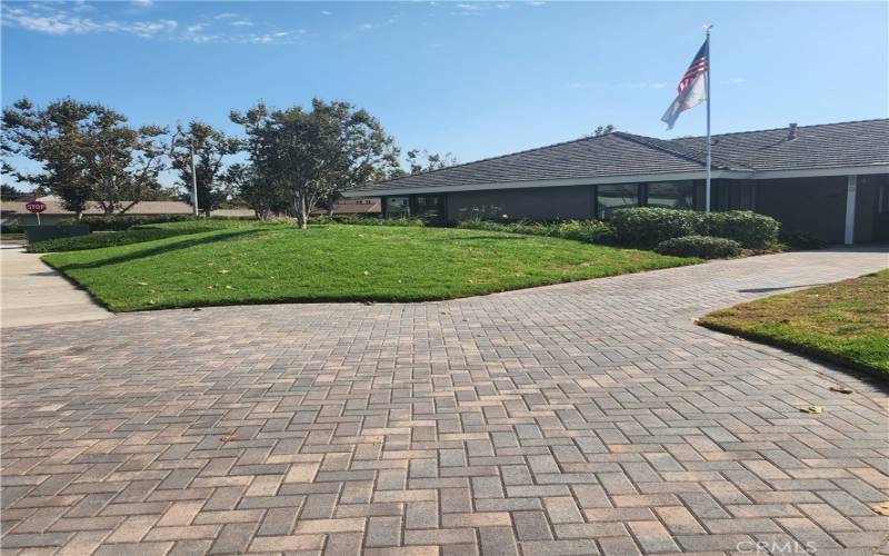 Club House on corner of Orange Blossom and Lemon Grove