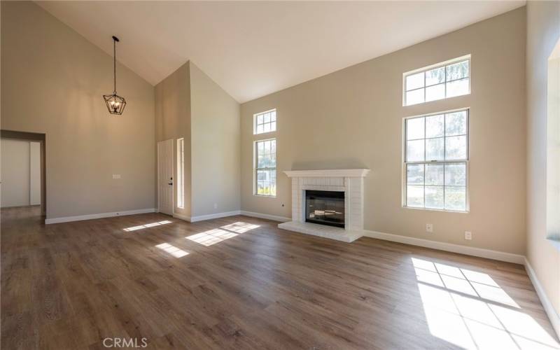 Living Room with Fireplace for Winter Nights