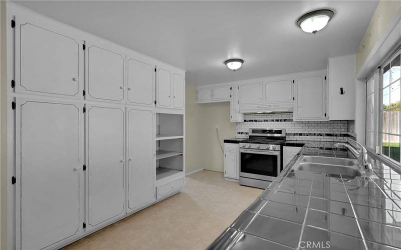 Kitchen with lots of cabinet space