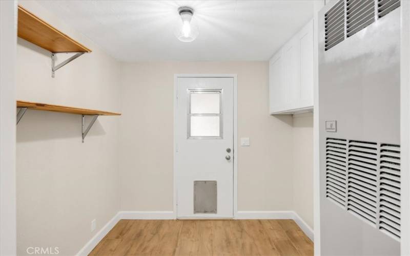 Large laundry room.