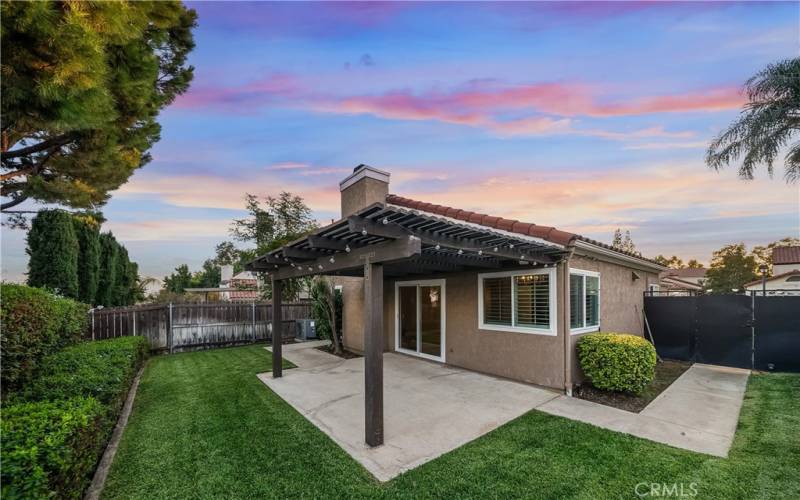 Backyard perfect for relaxing and entertaining