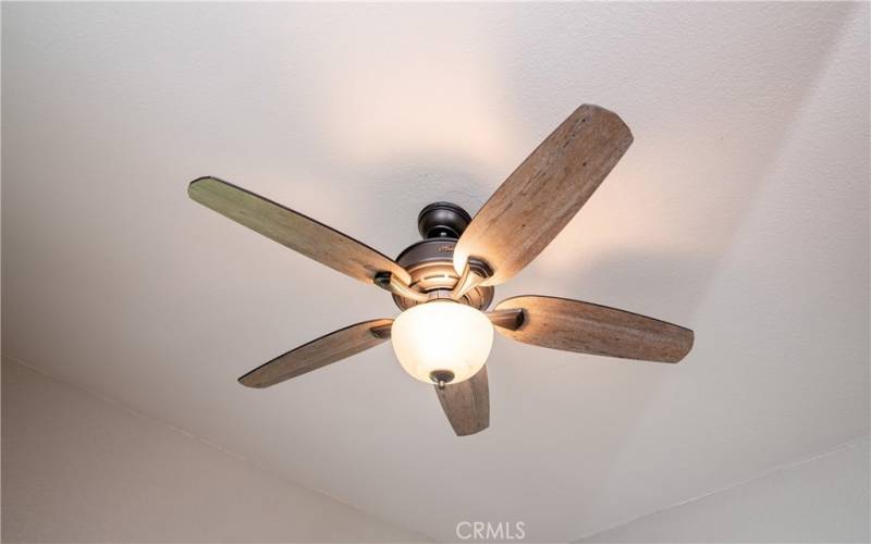 Primary bedroom ceiling fan