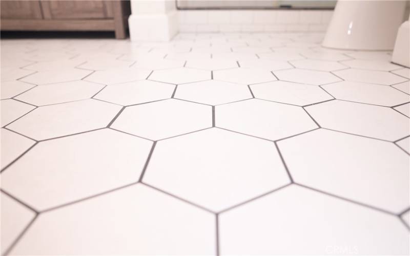 Elegant tile flooring