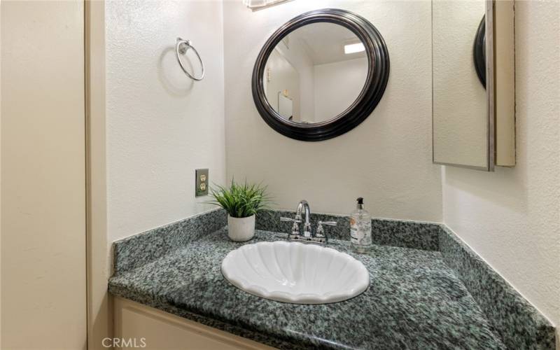 second floor bathroom sink