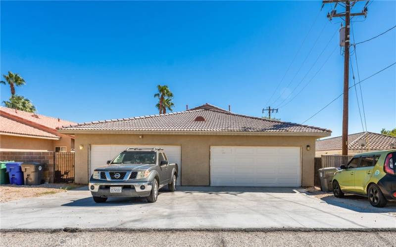 2 car attached garage for each unit as well as a driveway