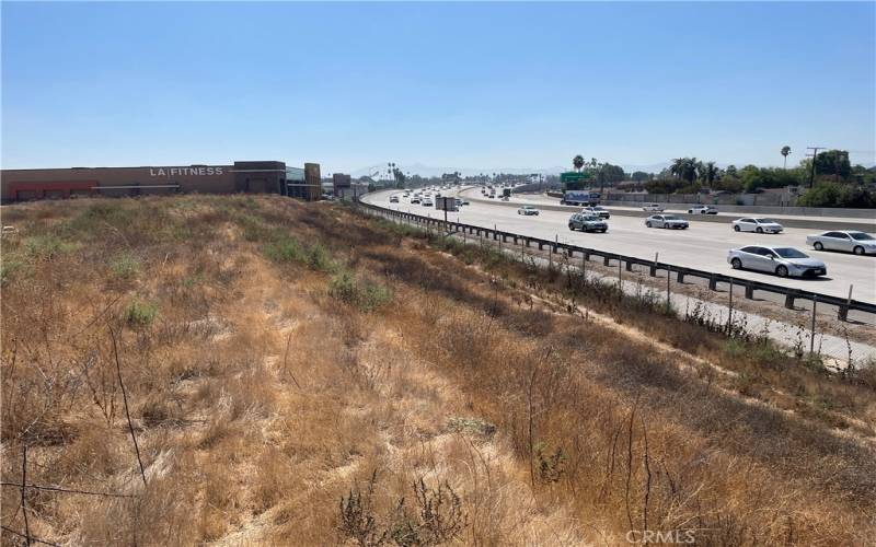 Land level above #91 Freeway