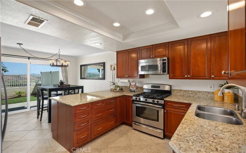 Spacious Kitchen Open to Dining