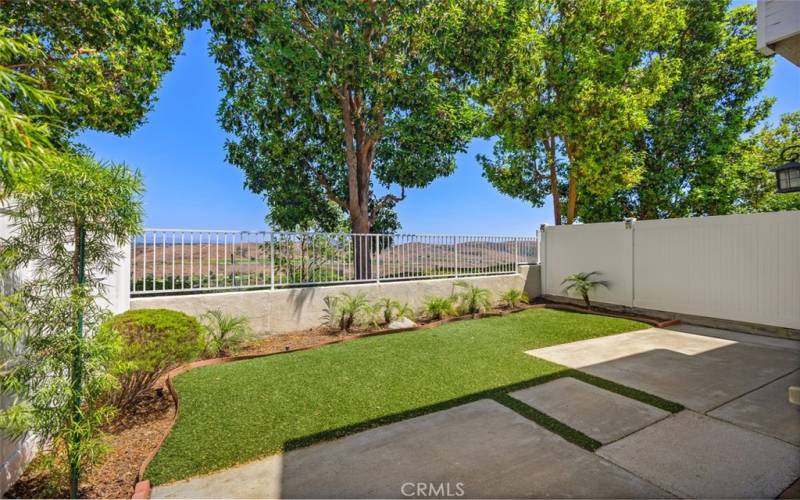 Large Private Yard with Pano Views