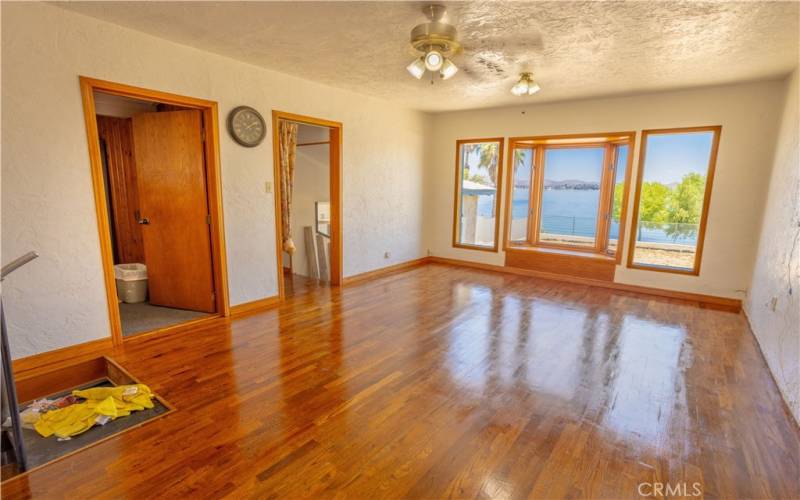 Original solid oak hardwood floors.