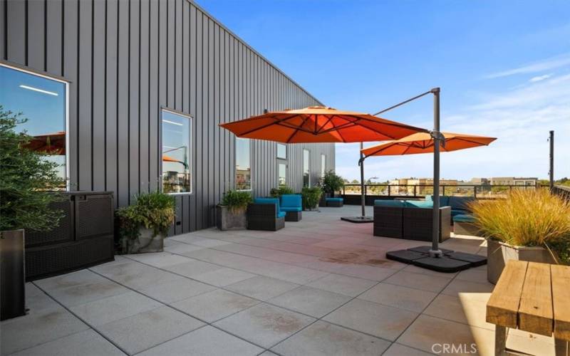 All employees have access to the Rooftop Terrace