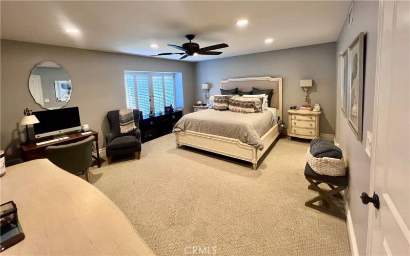 Hugh Master Bedroom with walk in closet plus additional wardrobe closet.