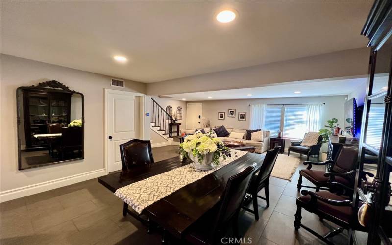 Tile flooring throughout ground floor. Dining Room